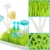 Чистящая Сушилка Drainer BPA Free Green Grass Style Countertop Baby Bottle Drying Rack With Water Tray For Babies Bottle Removable
