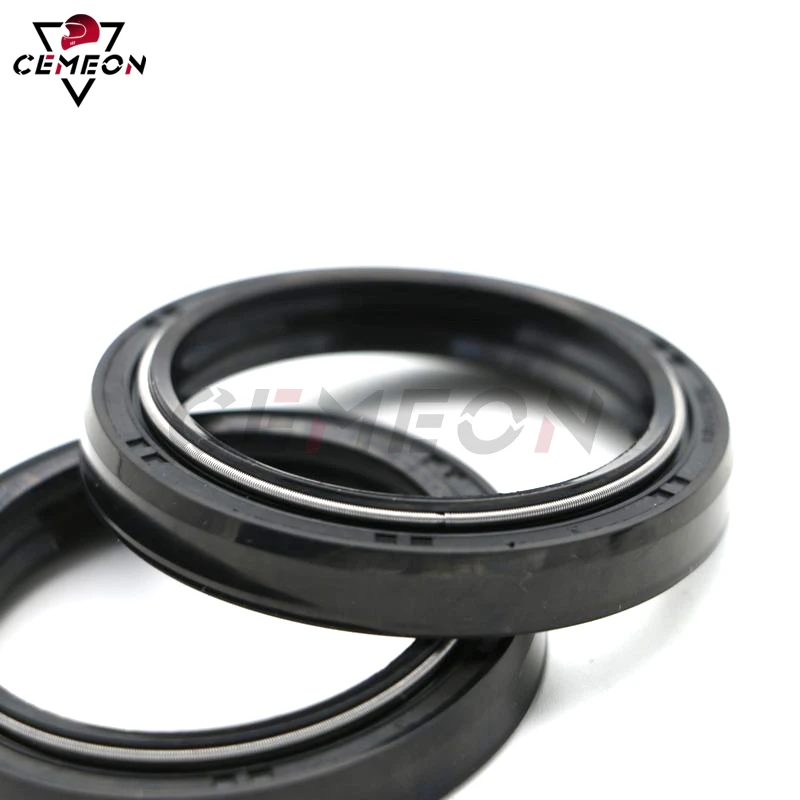 Fork Seals フォークオイルシール、ダストカバー＆保持クリップセット川崎KLX 300 R 2003 Fork Oil Seals