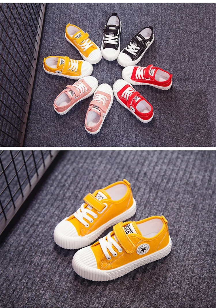 JGSHOWKITO Fashion Brand New Unisex Kids Shoes For Boys Girls Children Casual Sneakers Candy Color Sneakers Classic Running Flat