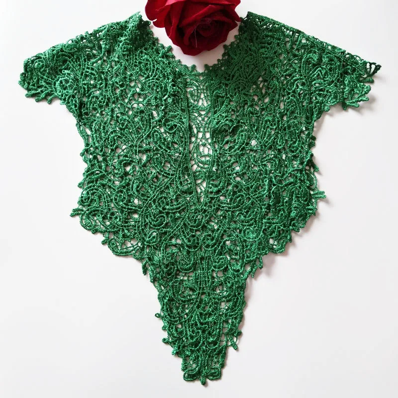 1 шт. кружевной воротник аппликация вышитые нашивки с цветами для вечерние них