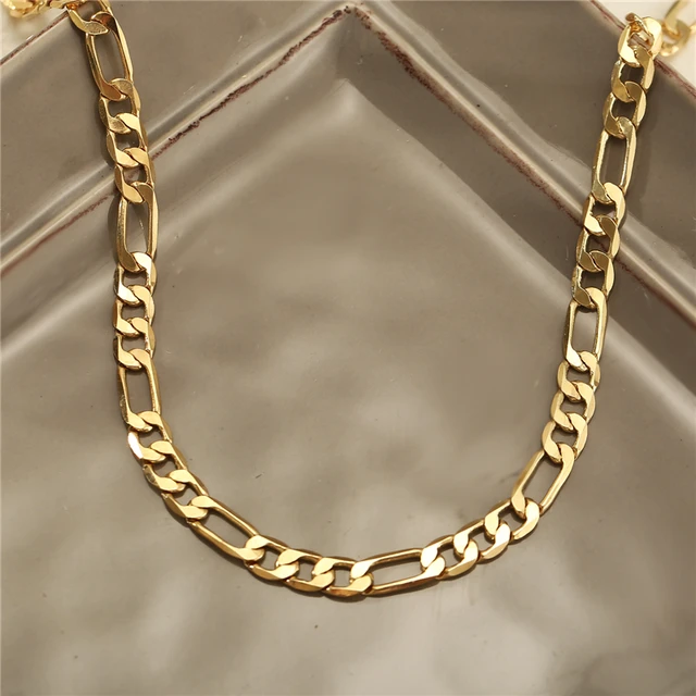 Fashion Gold Link Chain Necklace For 