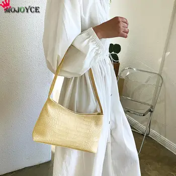 

PU Leather Women Handbags Shoulder Trunk Ladies Fashion Solid Color Fashion Pattern Shoulder Bag Handbags Totes Bag