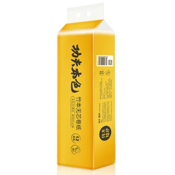 

Plant Protection Natural Coreless Roll Paper Toilet Paper 4 Layers Home Kitchen Toilet Paper Napkin Baby Tissue 12 Rolls / Lift