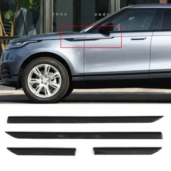 

4pcs Side Fender Cover Trim Carbon Fibebr Style Fits for Land Rover Range Rover Velar 2017 2018 2019 2020 Side Fender Trim ABS