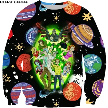 

2020 New 3D Rick And Morty Hoodies Sweatshirt Men Women Funny Cartoon Print Hoodie Starry sky shirt Harajuku Hip Hop Street-5