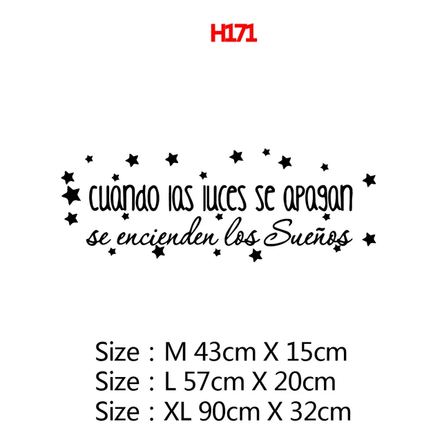 Large Spanish Quotes Phrase Wall Decals Wallpaper Vinyl Stickers For Office Room Decal Wall Sticker Home Decoration Poster Mural H171