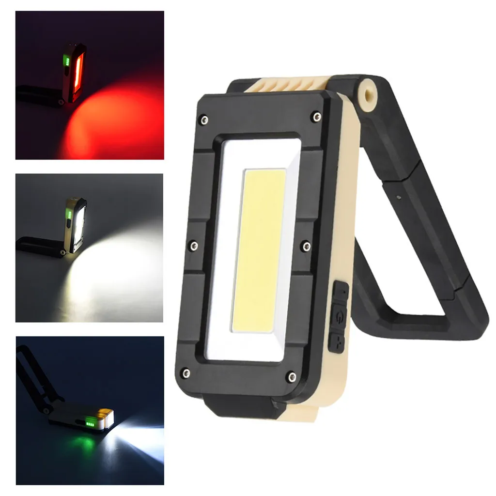 Portable COB led work light bar Rechargeable Magnetic Lamp Folding Inspection Torch powerful light Lightweight Camping Lantern#4