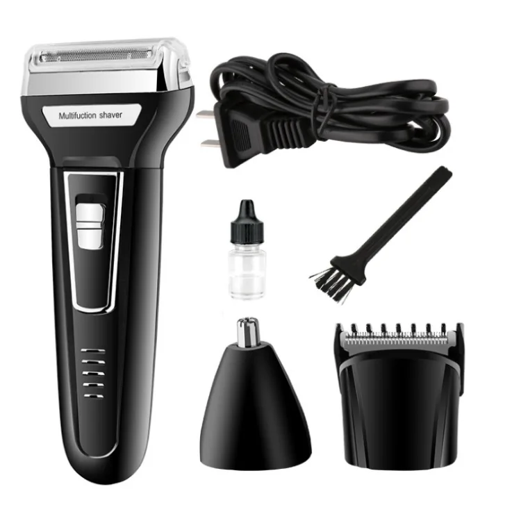

Kemei KM-6558 Reciprocating Double Cutter Head Electric Shaver Hair Scissors Nose Hair Trimmer Three-in-One