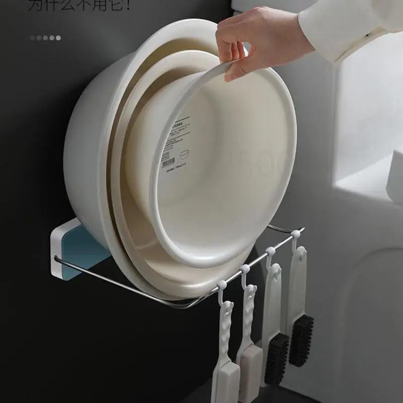 

Washbasin Rack Wall Hanging Toilet Bathroom Basin Receives Toilet Bathroom Without Punching To Put Washbasin Rack