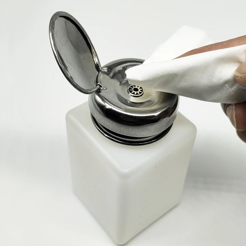 

200ML Clean Anti Static Liquid Plastic Cleaner Alcohol Bottle with stainless steel bottle cap For mobile phoneTablet PC repair