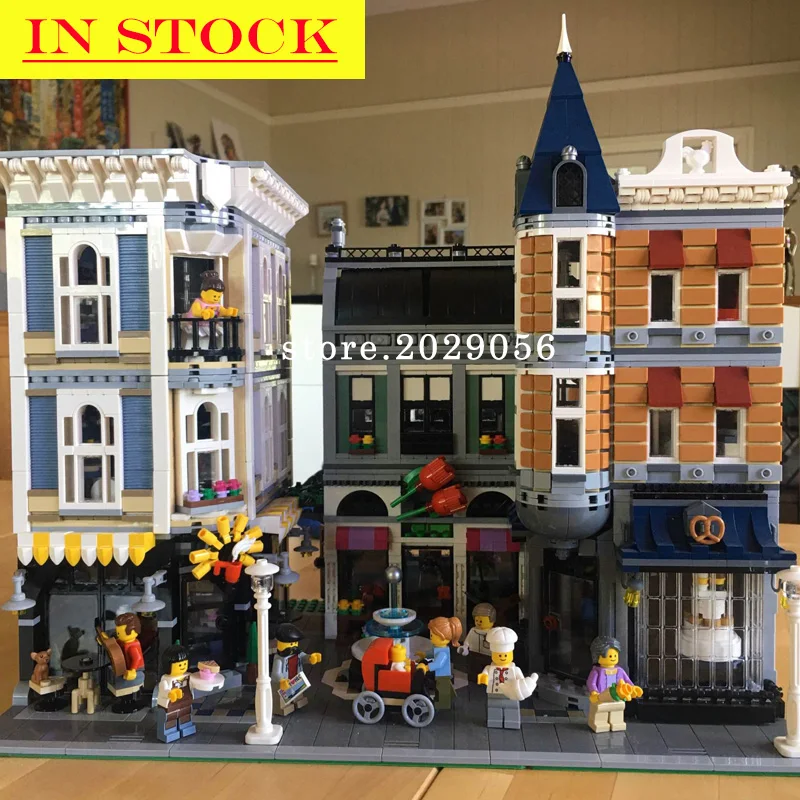 

15019 Street View Creator Series Assembly Square Romantic Restaurant Building Blocks 10272 16008 15037 10255 15042 15006 15001