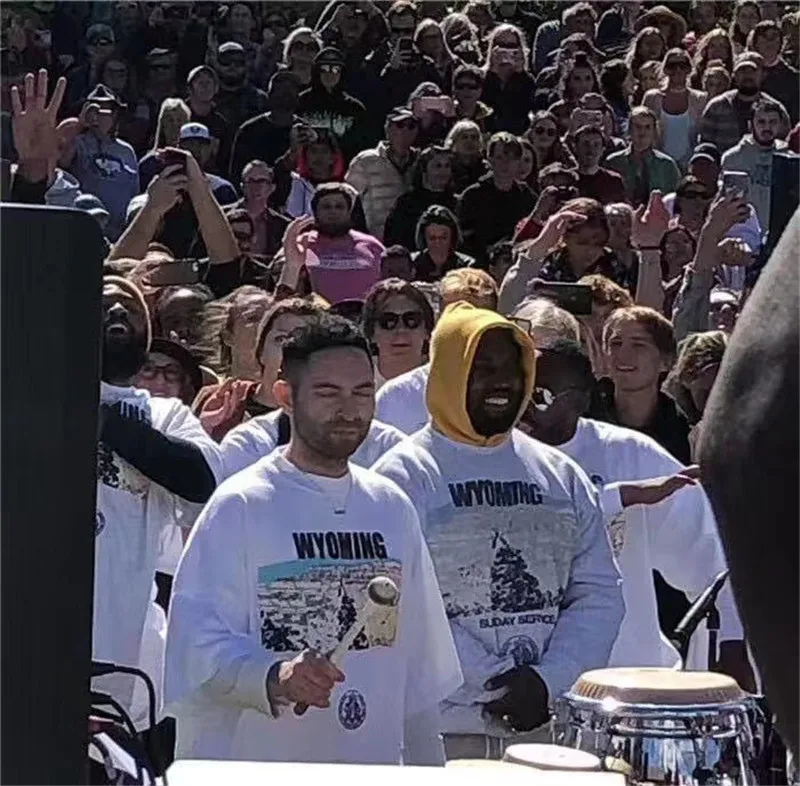 Kanye West Sunday сервис футболка для мужчин и женщин уличная хип-хоп повседневные футболки