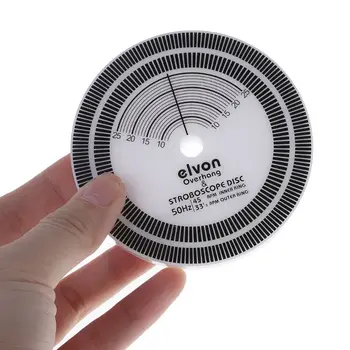 

For LP Vinyl Record Turntable Phono Tachometer Calibration Distance Gauge Protractor Disc Stabilizer