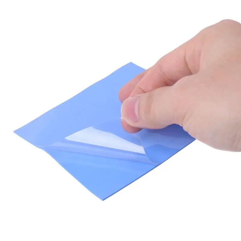Pad Termico Conduttivo In Silicone 100x100x2mm – Dissipatore Per CPU, Alta Conducibilità, Tagliabile, Nero, Blu O Grigio