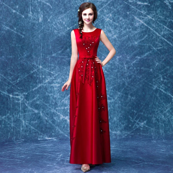 Robe de soiree, сексуальное кружевное платье с открытой спиной и аппликацией, vestido longo, длинное платье с жемчугом и кристаллами, Красное Атласное Вечернее платье, платья для матери невесты