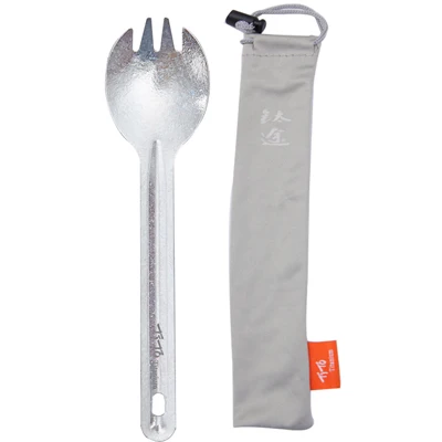 TiTo titanium spork походная ложка из титанового сплава вилка для пикника Сверхлегкая Экологичная Титановая посуда портативная - Цвет: brightlyspork