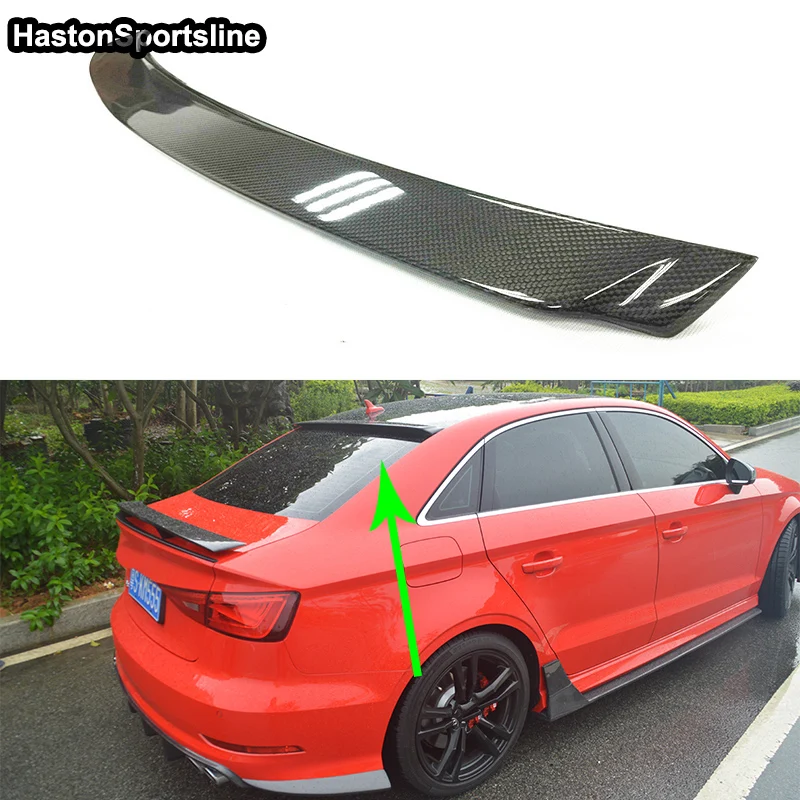 Автомобильный задний спойлер из углеродного волокна для Audi Sedan 2014-2017 A3 8 в |