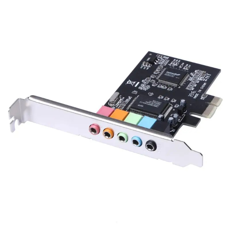 PCI Express x1 PCI-E 5.1ch CMI8738 чипсет аудио цифровая звуковая карта