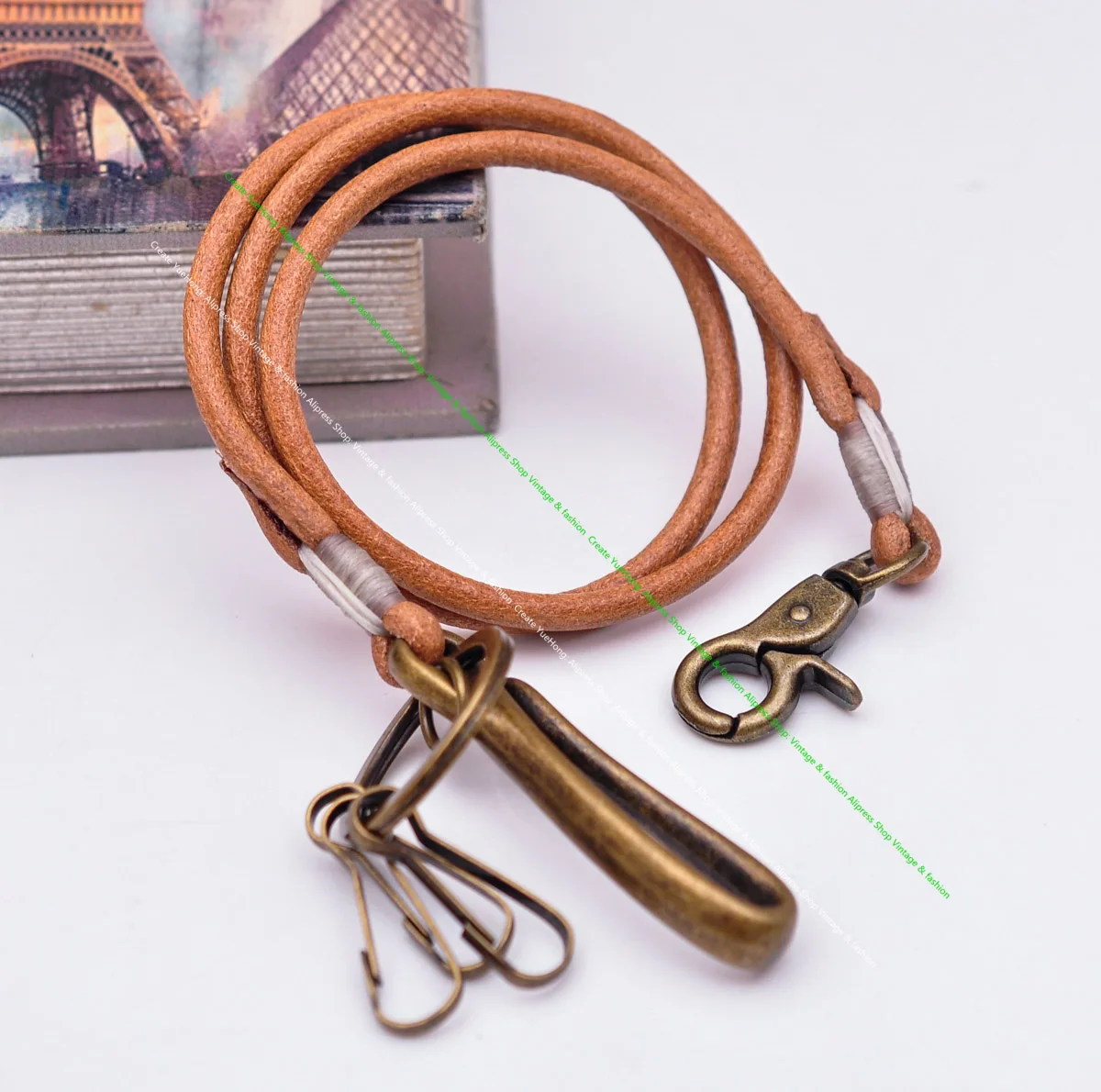 Poggia Chiavi In Pelle Artigianale - Foto 10