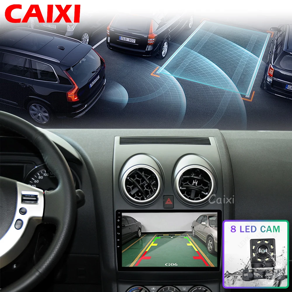 Caixi для Nissan Qashqai J10 2006-2013 автомобильный Радио Мультимедиа Видео плеер Автомобильный Android 8,1 навигация gps dvd-плеер