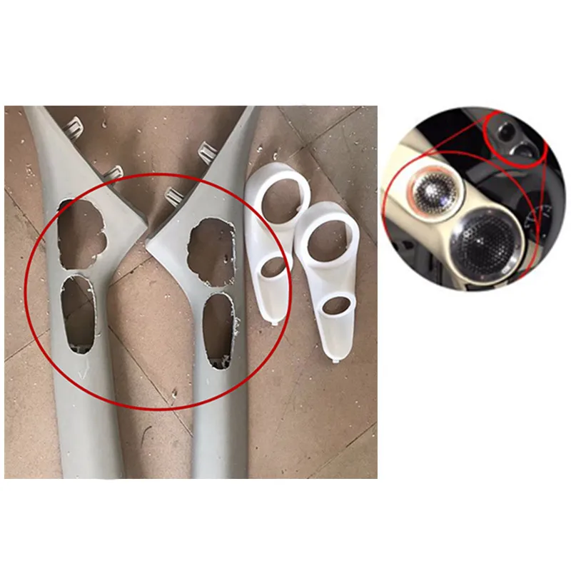 2PCS Car Audio Speaker Plastic Durable Stand Bracket for 3.5 Inch DIY Speaker Accessories Gaskets Protect Car Audio