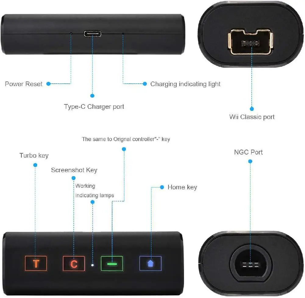 Bluetooth Usb преобразователь для переключателя rend преобразователь Bluetooth Cube Ngc/Wiiu/Nes аудио передатчик адаптер с низкой задержкой