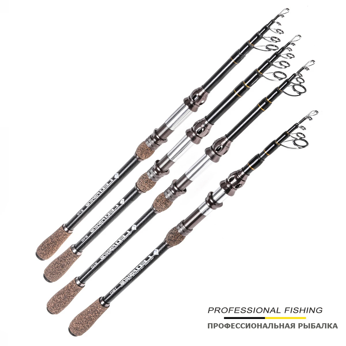 Travel Ocean Telescopic Fishing Rod Carbon Fiber Spinning Rod Saltwater