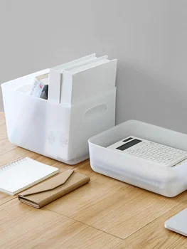 

Desktop storage box household drawer clear plastic small box snack toy storage box kitchen debris sorting box