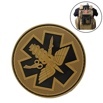 

Tactical PVC Patches Camping Military Army Armband Backpack Luminous Badges Patch For Hiking Safety Survival Pouch Kit