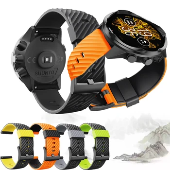 

Sports Silicone Replacement Wristband Band Strap for SUUNTO 9Baro Smart Watch for suunto Sport wrist hr/D5/suunto7 9 Bracelet