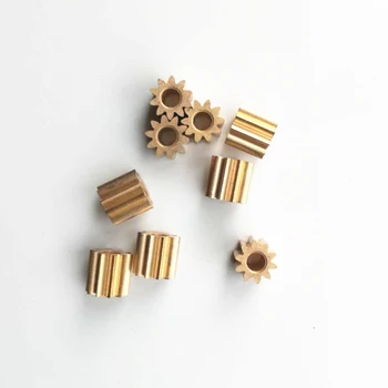 

AZGIANT 5pcs 10 teeth metal copper gear for inner diameter powder metallurgy diy high precision small gear for DIY Toy dc motor