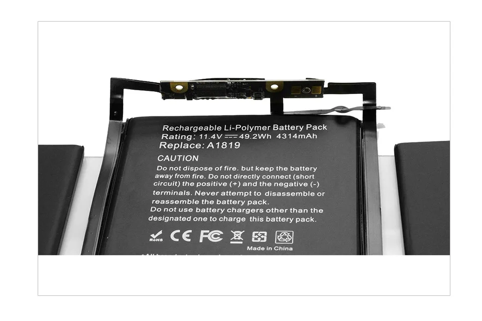 Apexway 11,4 V 4314mah A1819 Аккумулятор для ноутбука Apple Macbook Pro 13 ''Touch Bar A1706 год с инструментами отвертка батарея