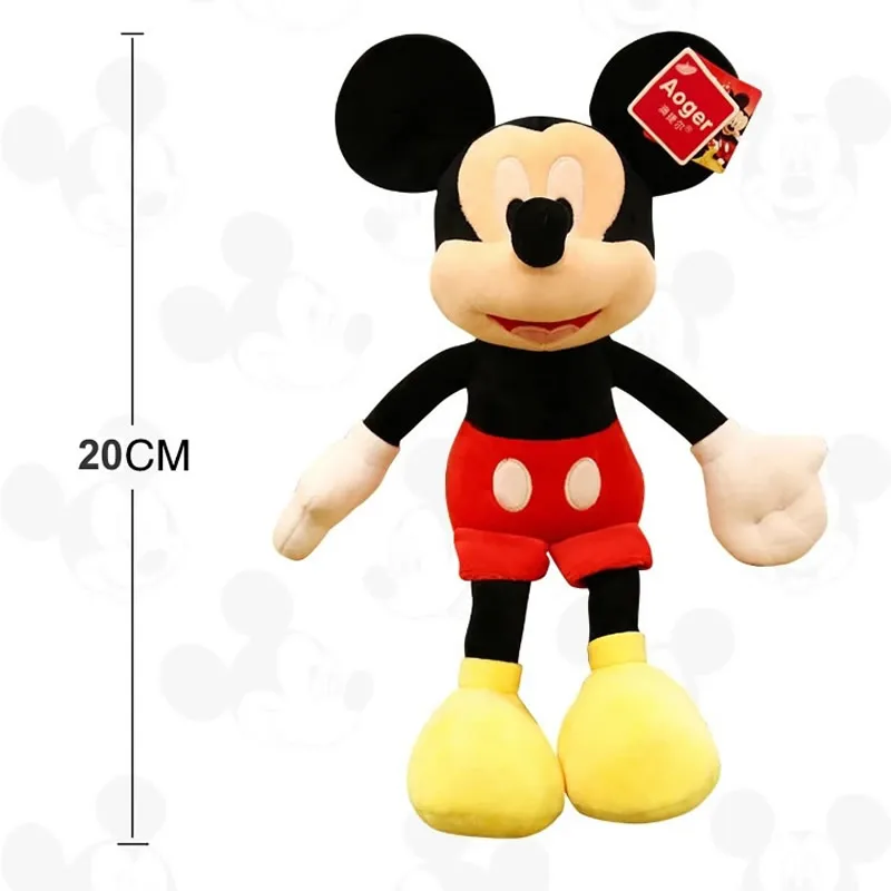 20 см Disney Мышь с Микки Маусом Мягкие игрушки из мультфильмов Подарки Кукла Аниме