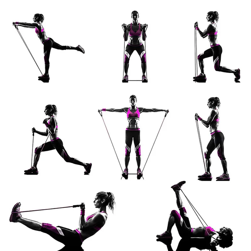 5 Levels Resistance Bands Fitness Yoga Pull Rope Rubber Expander Elastic Band Fitness Home Gym Workout Equipment resistance bands chest expander resistance band fitness tension rope resistance strap