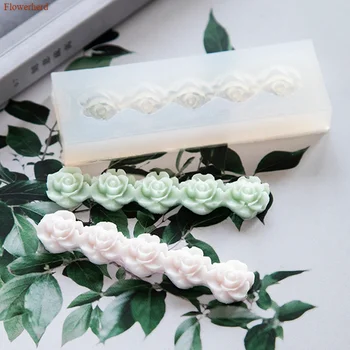 

3d Long Loaf Flower Silicone Mold DIY Chocolate Silicone Mold Handmade Silicone Soap Mold Fondant Cake Mold Cake Decors