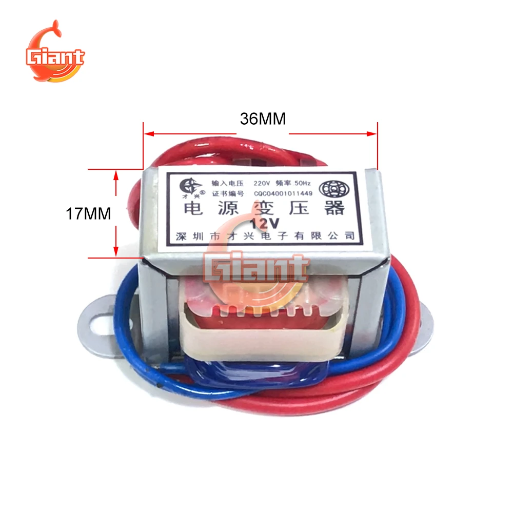 Power Transformer New AC220 To AC24/15/12/9/6V Power Transformer 2W Single Voltage 2-Wire Output AC-AC Step-Down Power