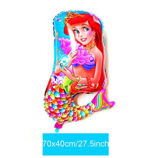 SL mermaid Большие воздушные шары из фольги русалки Ариэль из мультфильма принцесса гелиевый баллон декор для детского дня рождения globos вечерние наборы; детский душ мяч - Цвет: SL mermaid