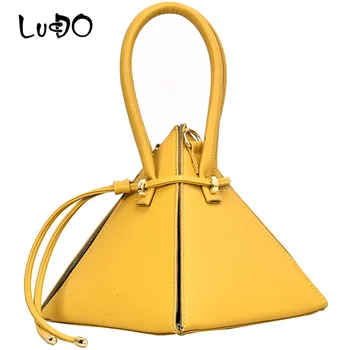 

Luxury Designer Triangle Foldable Handbag Women Fashion Brand Design Shoulder Bag Ladies Small Slim Belt Zipper Messenger Bags