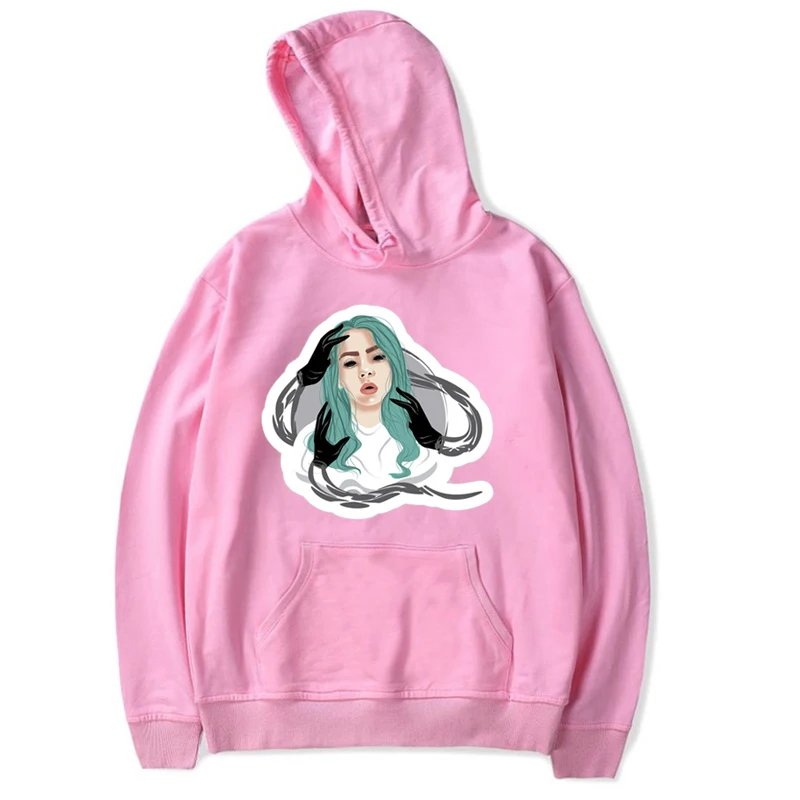 Billie eilish/Толстовка для женщин и детей, толстовка с капюшоном с принтом для подростков, бархатные спортивные свитера в стиле хип-хоп для девочек, Kpop, одежда с капюшоном, 11-12