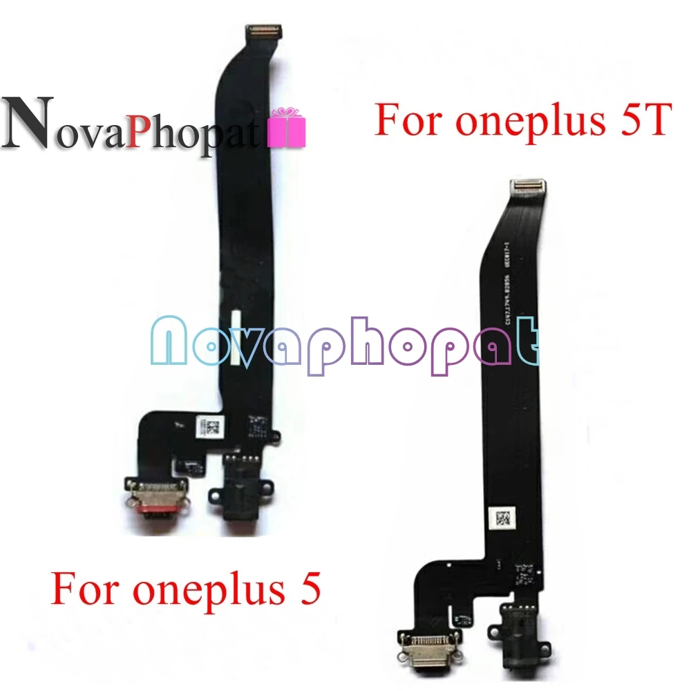 Novaphopat для Oneplus 1+ 5 A5000/5 T A5010 док-разъем USB зарядное устройство зарядный порт Разъем для наушников гибкий кабель модуль+ отслеживание