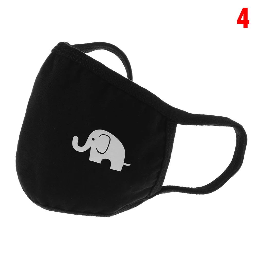 New Unisex Cartoon Pattern Thickening Mouth Mask Warm Anti-Dust Anti-Bacterial Respirator Facial Protective Cotton Cover Masks - Цвет: 4