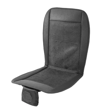 

12V Cooling Summer Car Seat Cushion Cover WITH/ Air Ventilation Fan Conditioned Pad Black