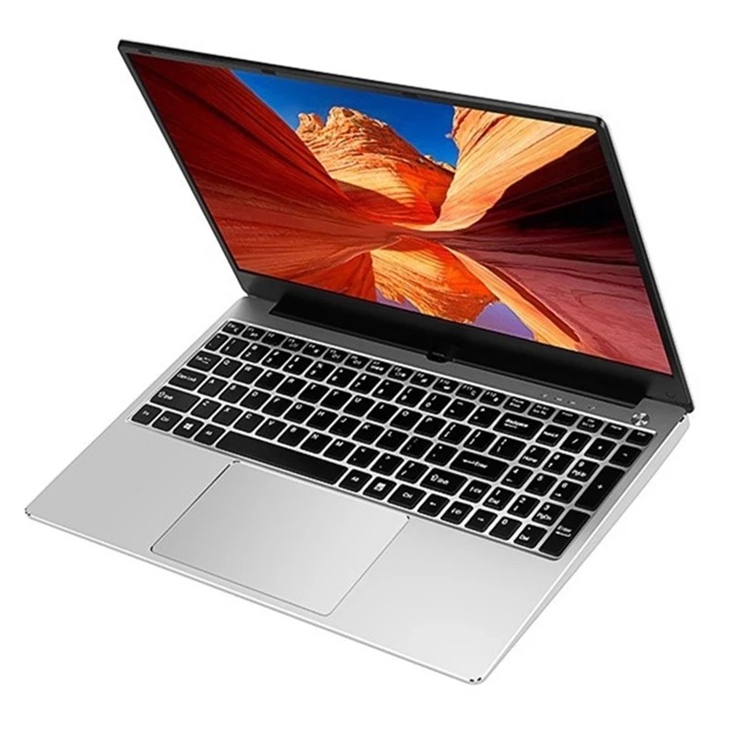 Portátil de 15,6 pulgadas Core i7 10510U Ultrabook 8G/16G/32G RAM 256G/512G/1T/2T SSD portátiles de juegos con retroiluminación teclado pantalla IPS