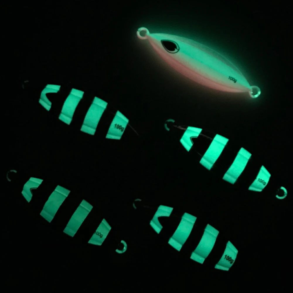 OBSESSION jigging lure glow bait boat fishing 40g 60g 80g Slow fall Jig lures Metal Fishing bait Casting Jig Lead Fishing Tackle