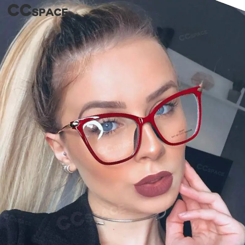 45918 TR90 анти синий светильник большие оправы для очков кошачий глаз женские