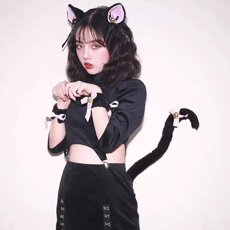 Костюм для косплея перчатки с кошачьими крапанами комплект из 5 предметов