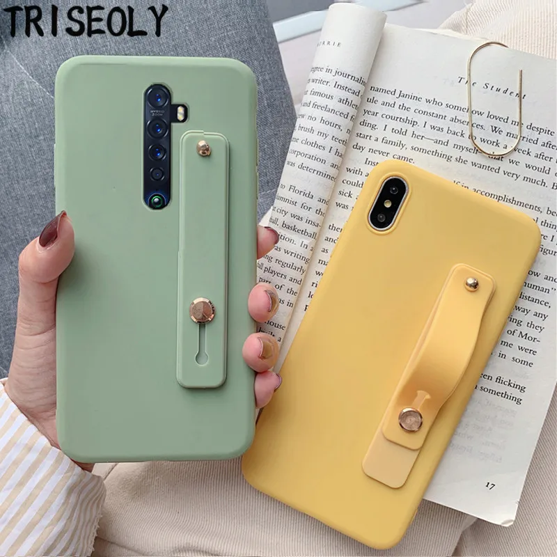Мягкий чехол из ТПУ для OPPO Reno 2 Z 2F 2Z 3 Pro 10X ремешок на запястье Realme 5 Q C2 X X50 X2 XT |