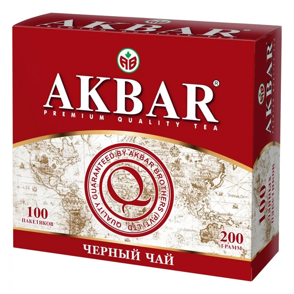 Чай Akbar &quotКлассическая Серия&quot черный 100 пакетиков | Продукты