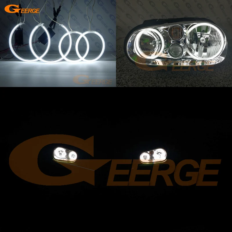 Для Volkswagen VW Golf MK4 R32 GTi VR6 CABRIO A4 1998-2004 отличный ультра яркий комплект CCFL Angel Eyes Halo Ring |
