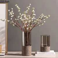 Minimalist European Transparent Glass Vase Hydroponic Flower Pots Decorative Desk Decoration Cylinder Vases Modern Home Decor 1